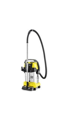 Пылесос хозяйственный KARCHER WD 6 PS, мусоросборник 30 л, мощность 1300 Вт, желтый, 1.628-360.0