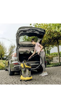 Пылесос хозяйственный KARCHER WD 6 PS, мусоросборник 30 л, мощность 1300 Вт, желтый, 1.628-360.0
