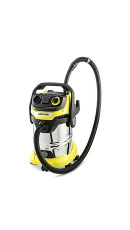 Пылесос хозяйственный KARCHER WD 6 PS, мусоросборник 30 л, мощность 1300 Вт, желтый, 1.628-360.0