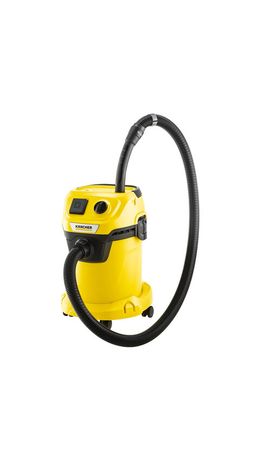 Пылесос хозяйственный KARCHER WD 3 P, мусоросборник 17 л, мощность 1000 Вт, желтый, 1.628-170.0