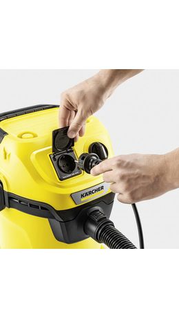Пылесос хозяйственный KARCHER WD 3 P, мусоросборник 17 л, мощность 1000 Вт, желтый, 1.628-170.0