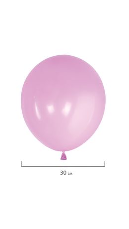 Шары воздушные 30 см, 50 штук, "МАКАРУНС", ассорти, BRAUBERG KIDS, 591883