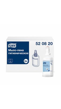 Картридж с жидким мылом-пеной одноразовый TORK (Система S4) Advanced, гигиенический эффект, 1 л, 520820