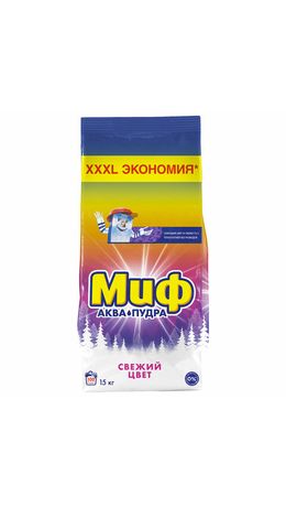 Стиральный порошок-автомат 15 кг, МИФ, 100 стирок, 80769432