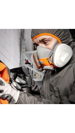 Полумаска фильтрующая Jeta Safety 6500, мягкий силиконовый материал, без фильтров, размер L, 6500-L