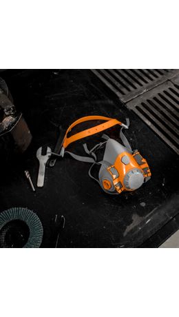 Полумаска фильтрующая Jeta Safety 6500, мягкий силиконовый материал, без фильтров, размер L, 6500-L