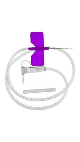 Иглы-бабочки для вливания в малые вены SFM 0,55 х 19 - 24G, КОМПЛЕКТ 100 штук, LUER