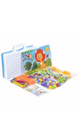 Конструктор с шуруповертом РАЗВИВАЮЩИЙ 247 деталей, BRAUBERG KIDS, 665204