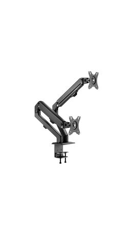 Кронштейн для двух мониторов настольный VESA 75х75, 100х100, 17"-27", до 14 кг, SONNEN MOTION, 455945