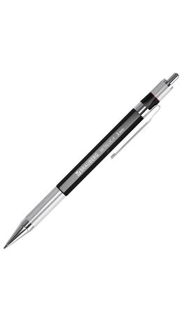Карандаш механический цанговый 2 мм, HB, BRAUBERG "METALLIC X-20", металлические детали, 181976