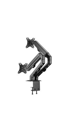 Кронштейн для двух мониторов настольный VESA 75х75, 100х100, 17"-27", до 14 кг, SONNEN MOTION, 455945
