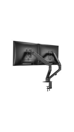 Кронштейн для двух мониторов настольный VESA 75х75, 100х100, 17"-27", до 14 кг, SONNEN MOTION, 455945