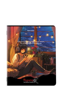 Тетрадь предметная ANIME GIRLS 48л, матовая ламинация, ФИЗИКА, клетка, подсказ, BRAUBERG, 404756
