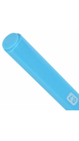Ручка шариковая BRAUBERG TRIOS BLUE, СИНЯЯ, трехгранная, корпус голубой, игольчатый узел 0,7 мм, линия 0,5 мм, 144158
