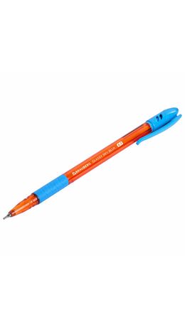 Ручка шариковая масляная с грипом BRAUBERG GLASSY SKY BLUE, СВЕТЛО-СИНЯЯ, узел 0,7 мм, линия письма 0,35 мм, 144107