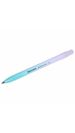 Карандаш механический цанговый 2 мм, BRAUBERG GRADE PASTEL, HB, встроенная точилка, корпус ассорти, 181961