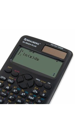 Калькулятор инженерный BRAUBERG SC-991EX-Plus (165х84 мм), 552 функции,10+2 разрядов, двойное питание, 271726