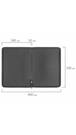 Папка объемная на молнии пластиковая BRAUBERG GRADE, А4, 330х240 мм, 600 мкм, желто-розовый градиент, 271976