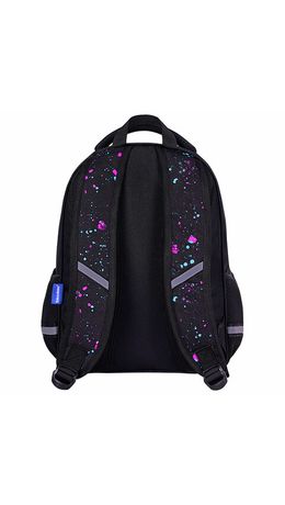 Рюкзак BRAUBERG OPTIMA, 2 отделения, с брелоком, "Butterfly catcher", СВЕТЯЩИЙСЯ, 36х27х18 см, 272097