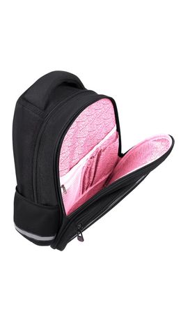 Рюкзак BRAUBERG OPTIMA, 2 отделения, с брелоком, "Butterfly catcher", СВЕТЯЩИЙСЯ, 36х27х18 см, 272097