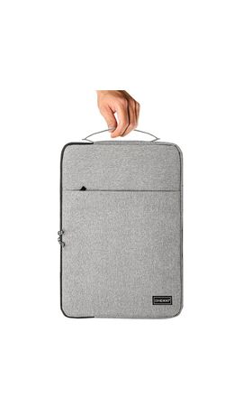 Чехол для ноутбука HEIKKI OPTION 13-14'' (ХЕЙКИ), с ручкой и карманом, серый, 35,5х24х2,5 см, 272600