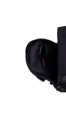 Рюкзак HEIKKI FUSION (ХЕЙКИ) универсальный, USB-порт, черный с белыми вставками, 45х31х15 см, 272578
