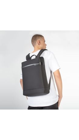 Рюкзак HEIKKI HIGH TECH (ХЕЙКИ) с отделением для ноутбука, черный, 43x28x12 см, 272589