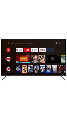 Телевизор JVC LT-43M697, 43" (109 см), 1920x1080, FullHD, 16:9, SmartTV, Wi-Fi, безрамочный, черный