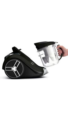 Пылесос TEFAL Compact Power XXL TW4825EA с контейнером "циклон", потребляемая мощность 550 Вт, черный, 7211004537