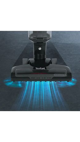 Пылесос вертикальный беспроводной TEFAL Air Force Light TY6545RH, потребляемая мощность 350 Вт, 0,65 л, черный, 2211400233