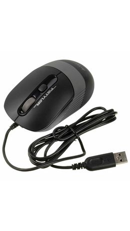 Мышь проводная A4TECH Fstyler FM10, USB, 3 кнопки + 1 колесо-кнопка, оптическая, черная, 1147673