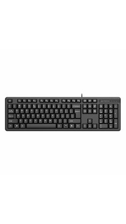 Набор проводной A4TECH KK-3330, USB, клавиатура 104 клавиши, мышь 2 кнопки + 1 кнопка-колесо, черная, 1530249