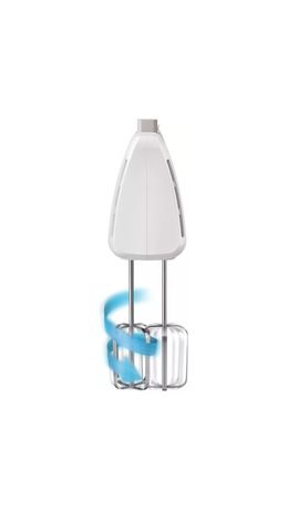Миксер PHILIPS HR3705/00, 300 Вт, 5 скоростей, 2 венчика, 2 крюка для теста, белый