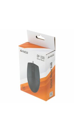 Мышь проводная A4TECH OP-330, USB, 2 кнопки + 1 колесо-кнопка, оптическая, черная, 1530236