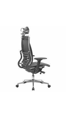 Кресло МЕТТА "YOGA" Y 2DM B2-10D, 2D-спинка, 3D-подголовник, 4D-подлокотники, экокожа, черное