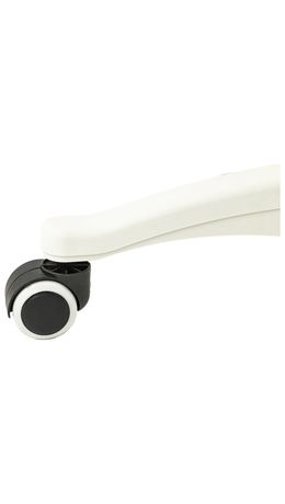 Кресло стул BRABIX "Eames MG-310 PL", пластик белый, экокожа белая, 532926