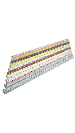 Бумага упаковочная подарочная мелованная "Terrazzo&Memphis", 70х100 см, 10 дизайнов ассорти, ЗОЛОТАЯ СКАЗКА, 592054