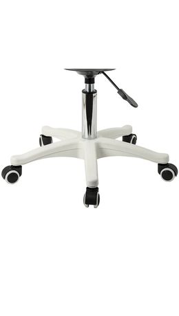 Кресло стул BRABIX "Eames MG-310 PL", пластик белый, экокожа белая, 532926
