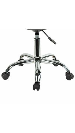 Кресло стул BRABIX "Eames MG-310 CH", хром, пластик черный, экокожа черная, 532925