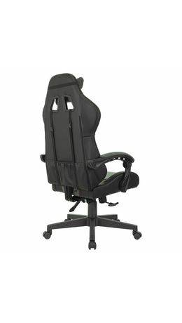 Кресло компьютерное BRABIX "Striker GM-121", синхромеханизм, 2 подушки, экокожа/велюр, черное/серое, 532961