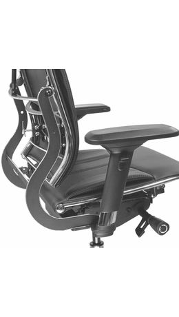 Кресло МЕТТА "YOGA" Y 2DM B2-10D, 2D-спинка, 3D-подголовник, 4D-подлокотники, экокожа, черное