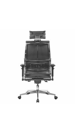 Кресло МЕТТА "YOGA" Y 2DM B2-10D, 2D-спинка, 3D-подголовник, 4D-подлокотники, экокожа, черное