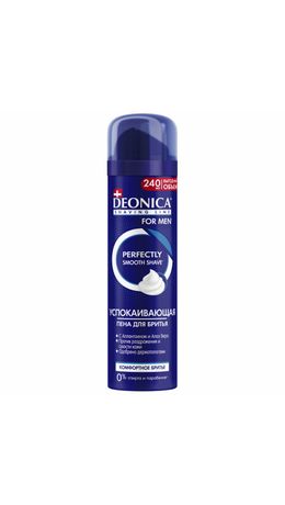 Пена для бритья 240 мл, DEONICA FOR MEN "Комфортное бритье", 4600104035623