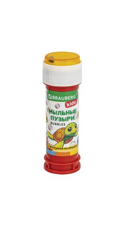 Мыльные пузыри 60 мл, с игрушкой на крышке, BRAUBERG KIDS, 665453