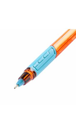 Ручка шариковая масляная с грипом BRAUBERG "Extra Glide GT Sky Blue", СВЕТЛО-СИНЯЯ, игольчатый узел 0,7 мм, линия письма 0,35 мм, 144074