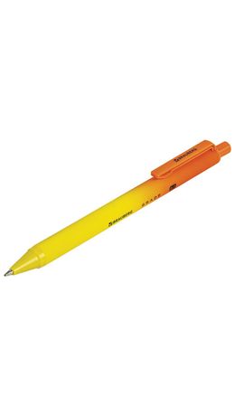 Ручка шариковая автоматическая BRAUBERG "Grade", корпус soft-touch, СИНЯЯ, пишущий узел 0,7 мм, линия письма 0,35 мм, 144205