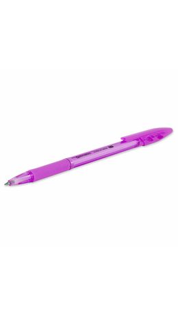 Ручка шариковая с грипом BRAUBERG "ULTRA GT NEON", СИНЯЯ, корпус ассорти, линия 0,35 мм, 144054
