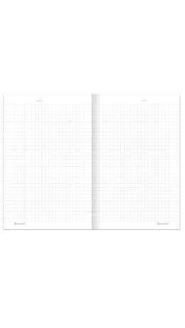 Блокнот А5 134х206 мм, 80 л., твёрдый, клетка, BRAUBERG "Minimal", синий, 116439