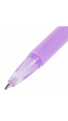 Ручка шариковая с грипом BRAUBERG "ULTRA GT PASTEL", СИНЯЯ, корпус ассорти, линия 0,35 мм, 144053