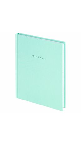 Блокнот МАЛЫЙ ФОРМАТ 110х147 мм, А6, 80 л., твердый, клетка, BRAUBERG "Minimal", мятный, 116451